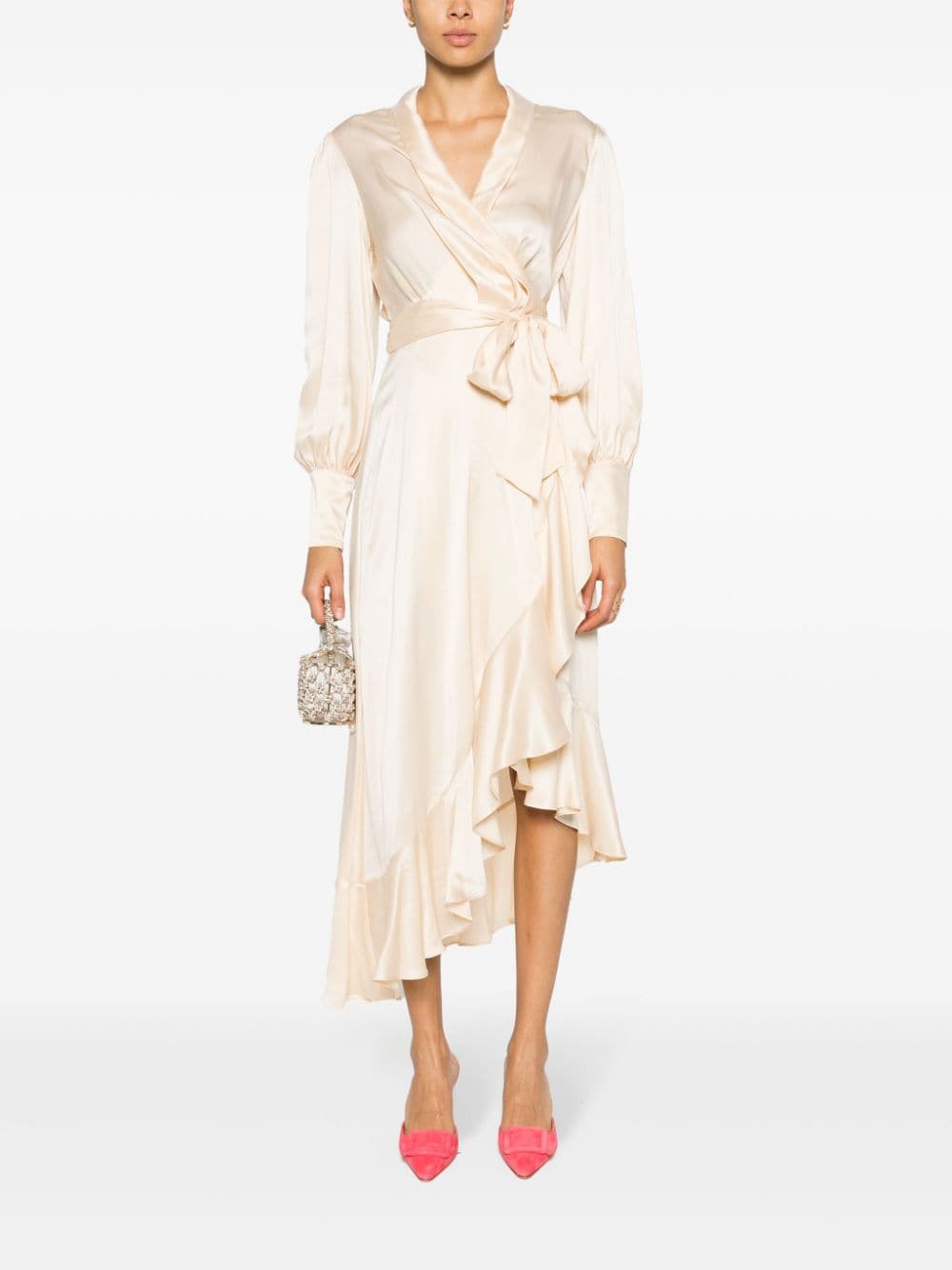 ZIMMERMANN Lustrous Silk Charmeuse Dress - Perfect for the Spring/Summer 2024 Season!
