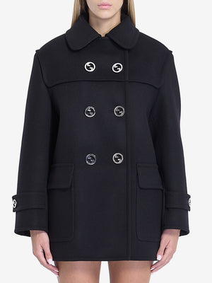 GUCCI Women's Double-Breasted Wool Jacket