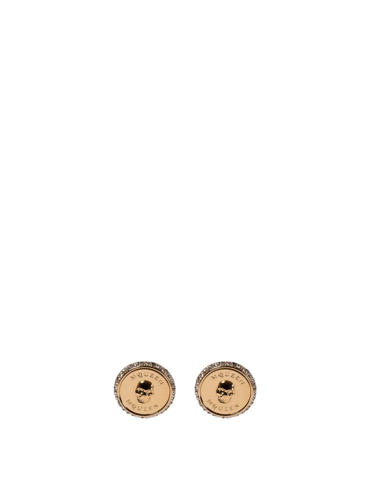 ALEXANDER MCQUEEN Sovereign Skull Gold Earrings for Women