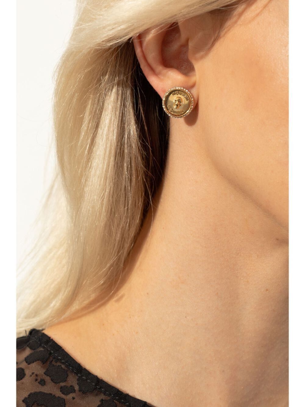 ALEXANDER MCQUEEN Sovereign Skull Mini Earrings