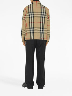 BURBERRY Checkered Design Jacket for Men - Beige