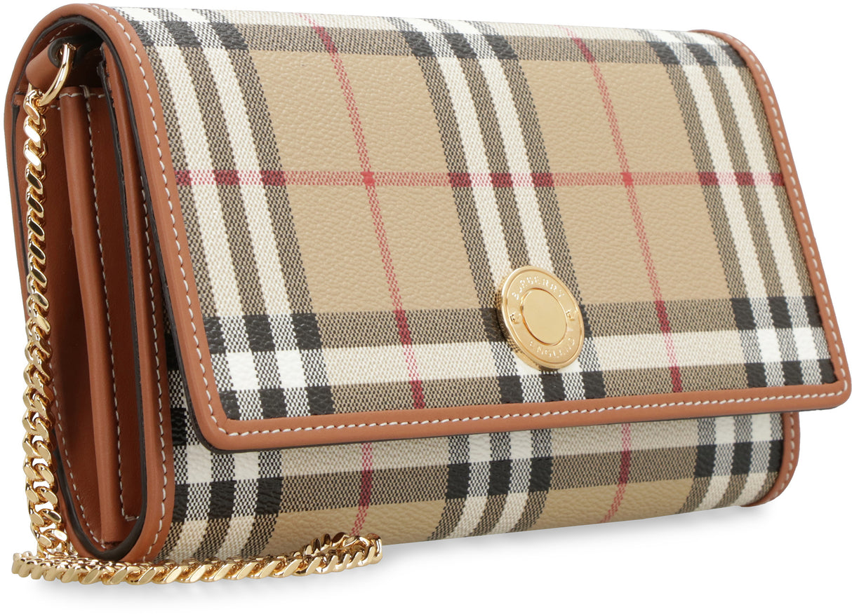 Beige Check Clutch for Women from Burberry – SS24