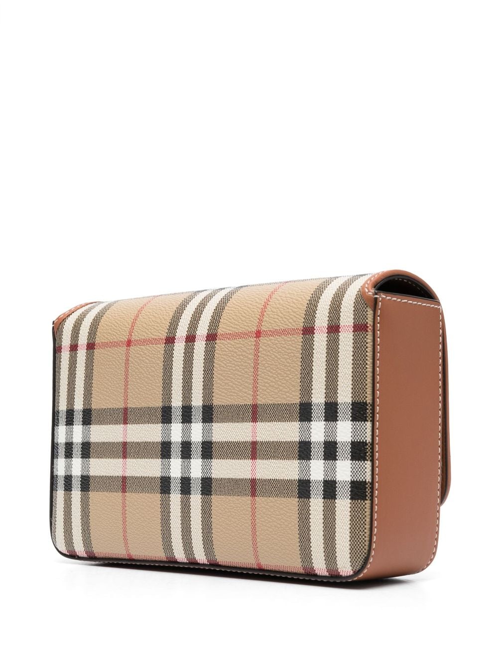 Vintage Check Crossbody Bag cho phụ nữ màu nâu