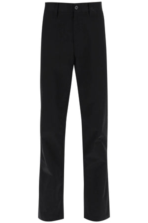 BURBERRY Men's Black Cotton Cargo Pants for Fall 2023