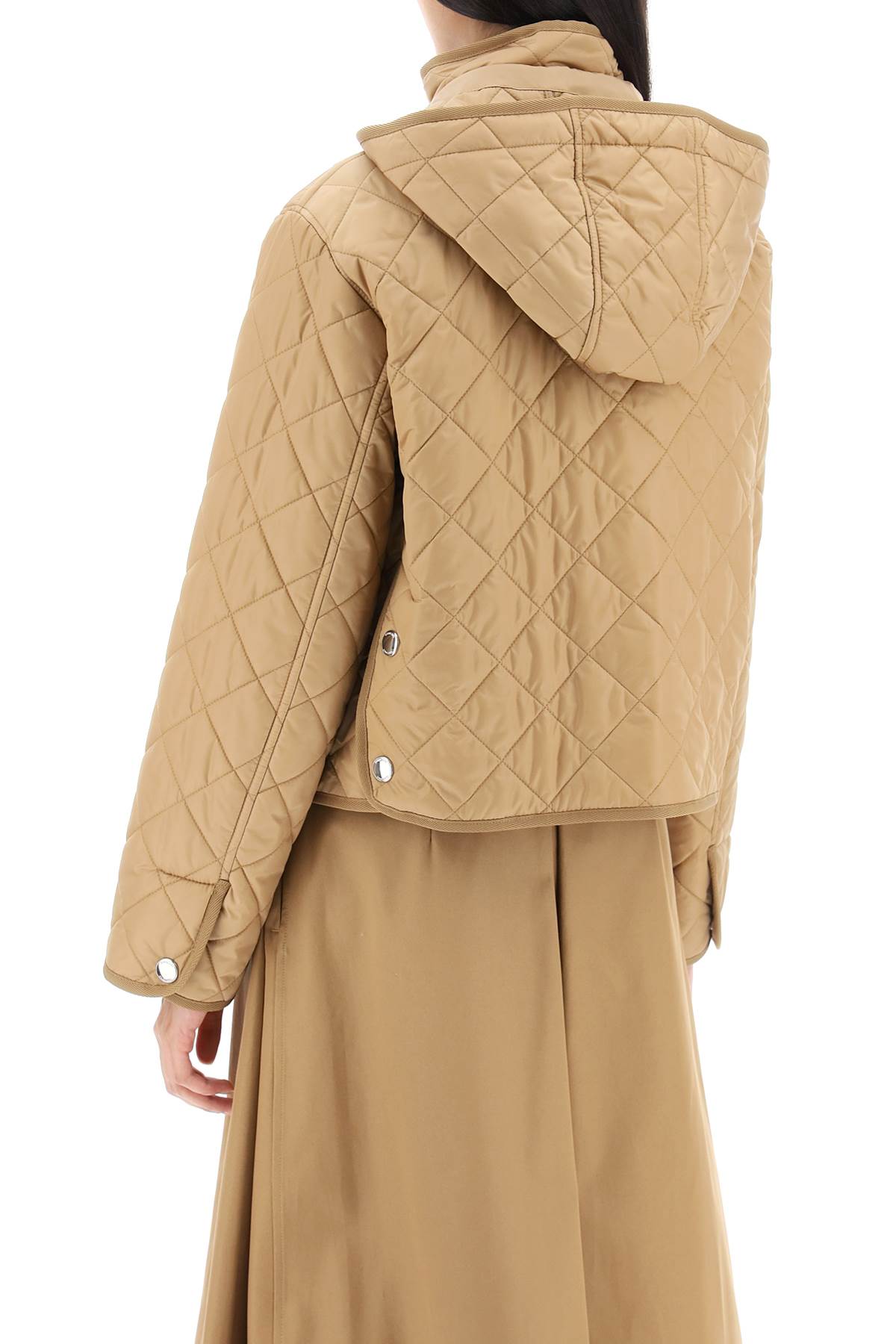 BURBERRY Quilted Hooded Jacket for Women - FW24