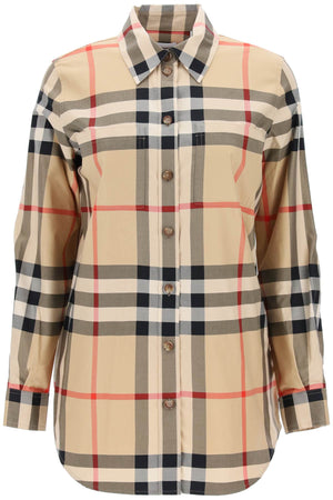 BURBERRY Women's 24SS Beige Archive Checked Shirt