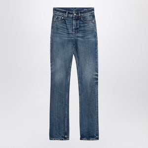 SAINT LAURENT Slim Fit High Waist Denim Jeans