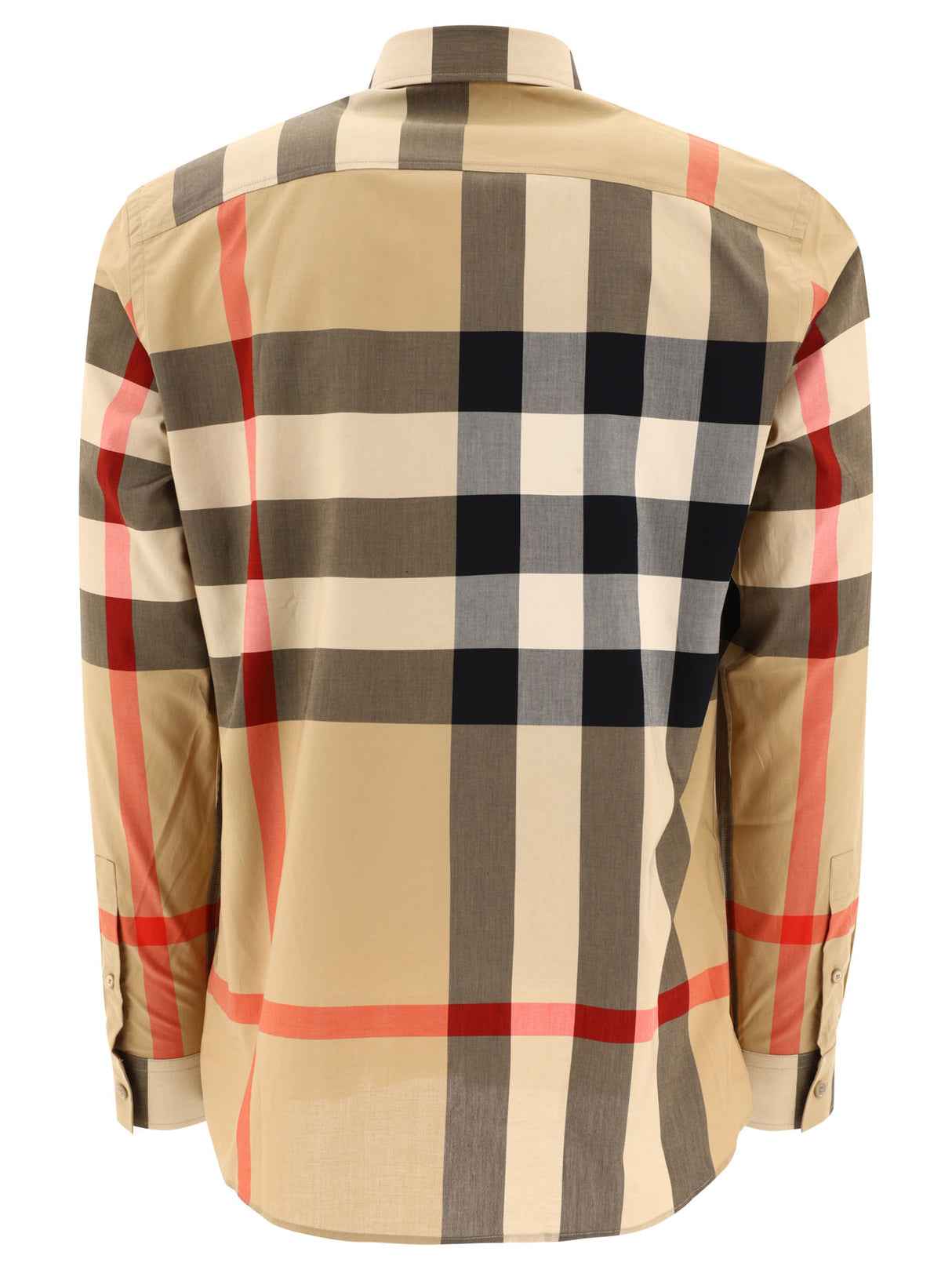 BURBERRY Slim Fit Oversized Check Shirt - Long Sleeve