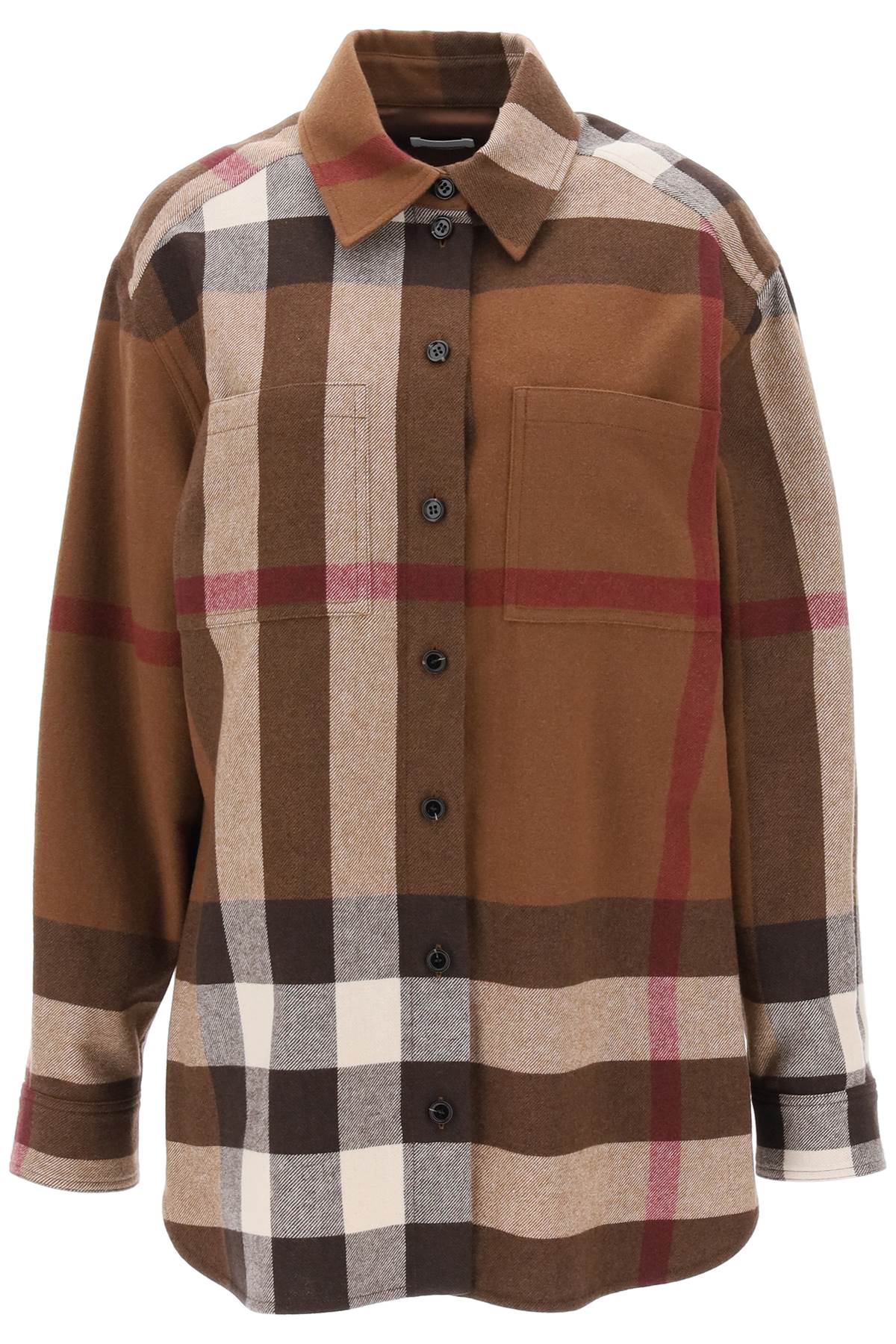 BURBERRY Women's 24SS Brown Shirt - Fashion Must-Have for 2024