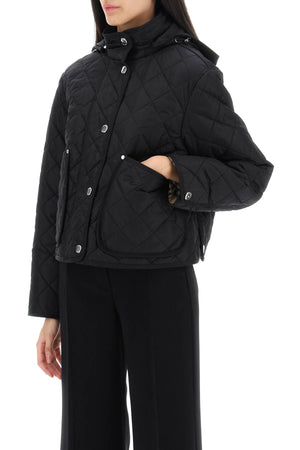 BURBERRY Quilted Hooded Jacket with Interior Pocket - Women