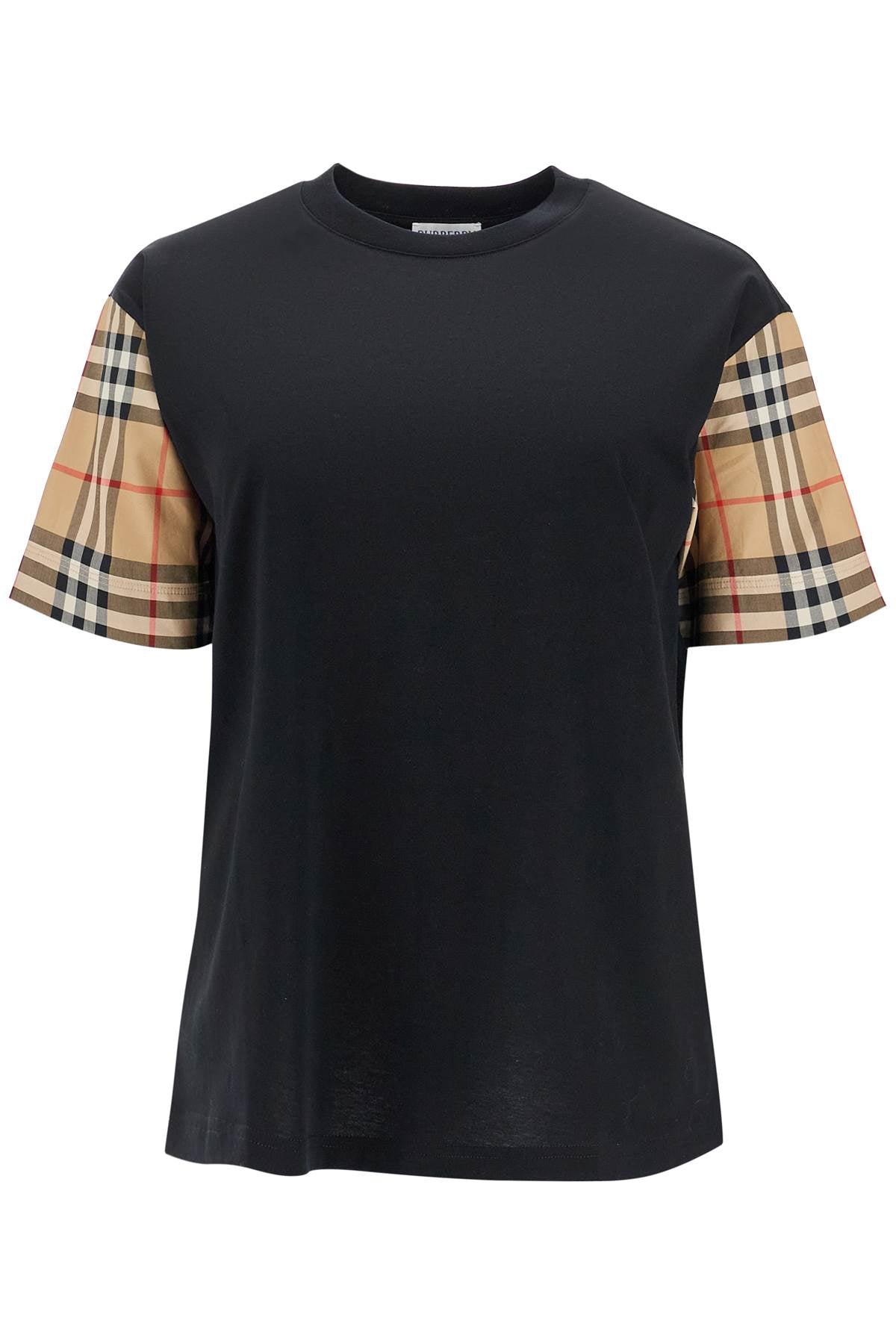 BURBERRY Relaxed Fit Logo T-Shirt in Black - Women's XS