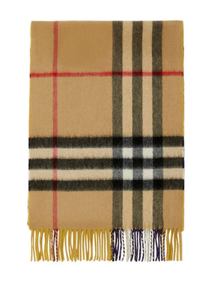 BURBERRY Luxurious Yellow Cashmere Scarf for Women | FW23 Collection