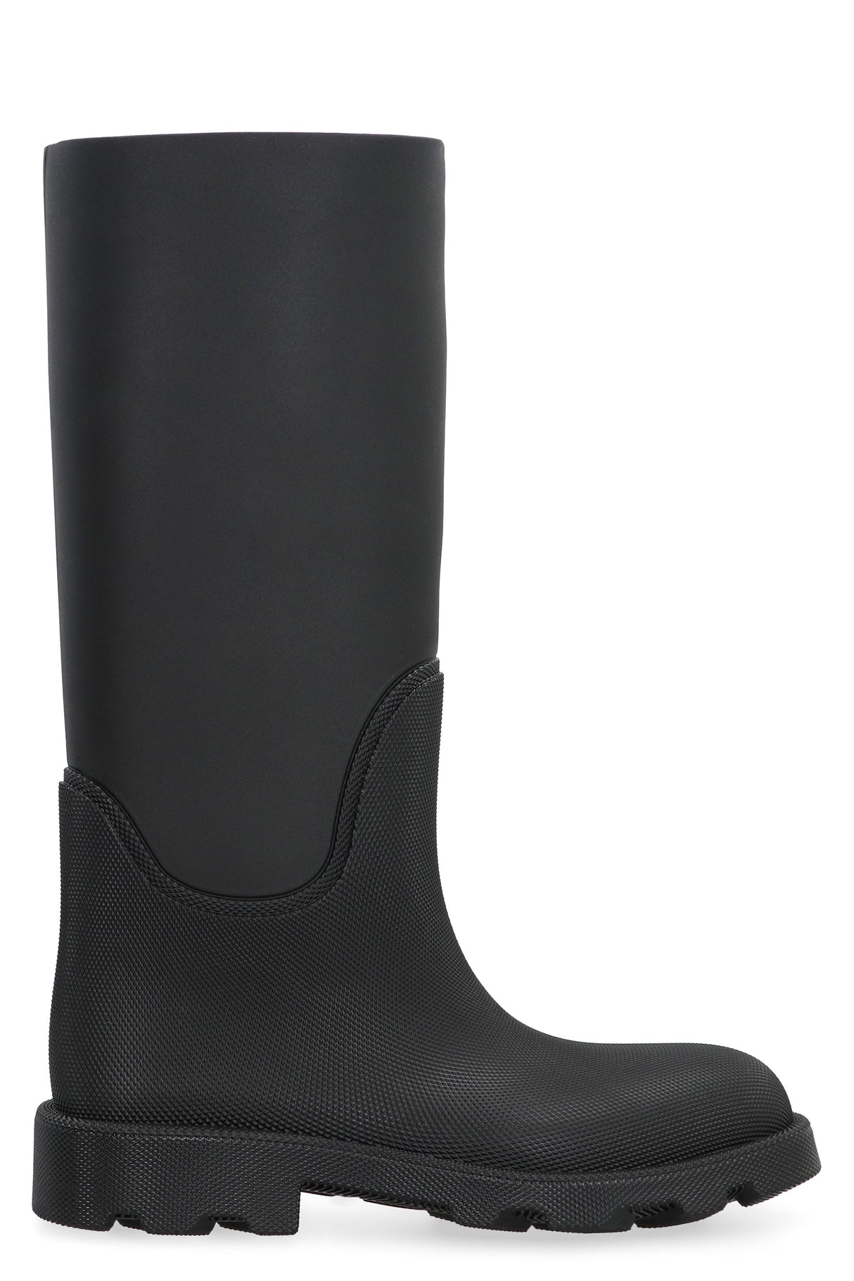 BURBERRY Men's Black Rubber Boots for FW23