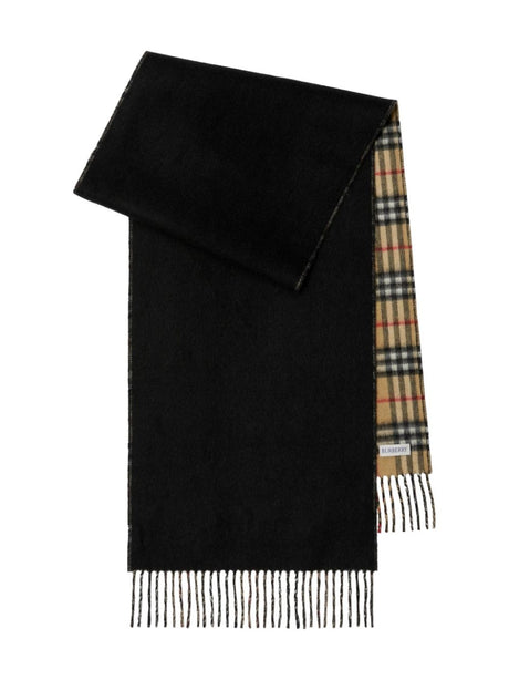 BURBERRY Classic Check Cashmere Long Scarf