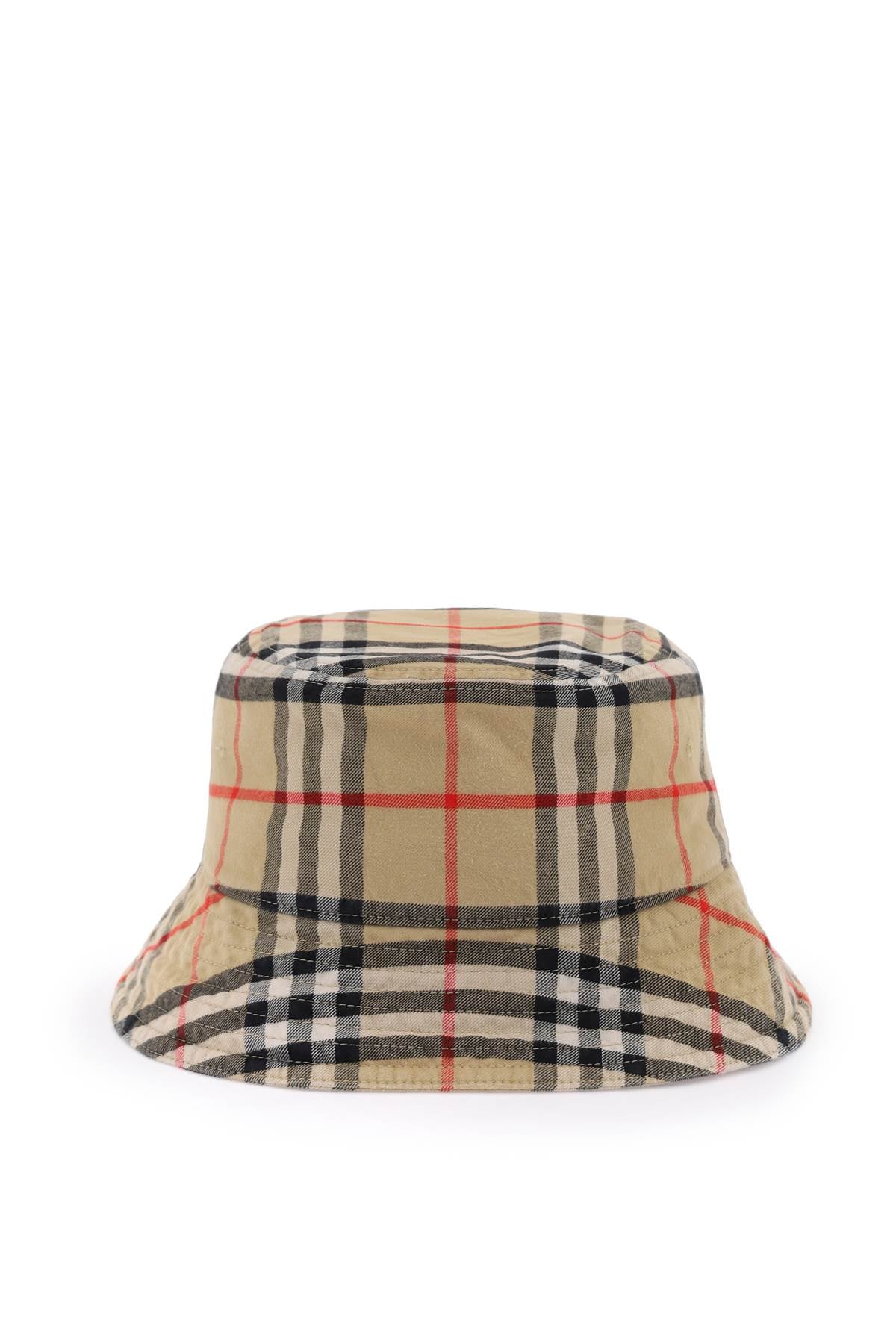 BURBERRY Vintage Check Cotton Bucket Hat for Men