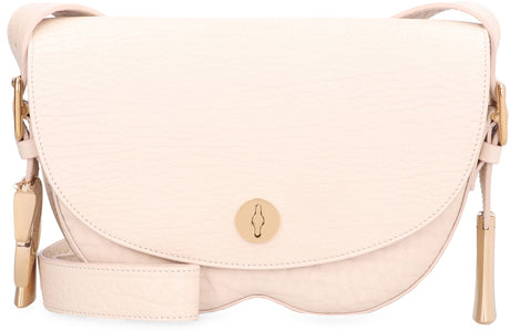 BURBERRY Luxurious Peppled Calfskin Crossbody Handbag