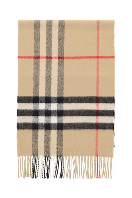 BURBERRY Giant Checkered Design Cashmere Scarf