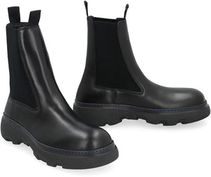 BURBERRY Leather Chelsea Boots for Men - FW23