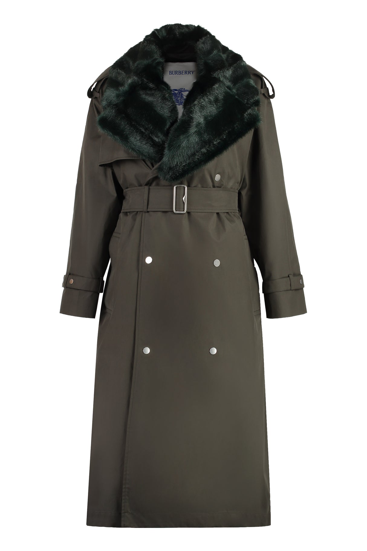 BURBERRY Green Oversize Trench Jacket for Women - FW23 Collection