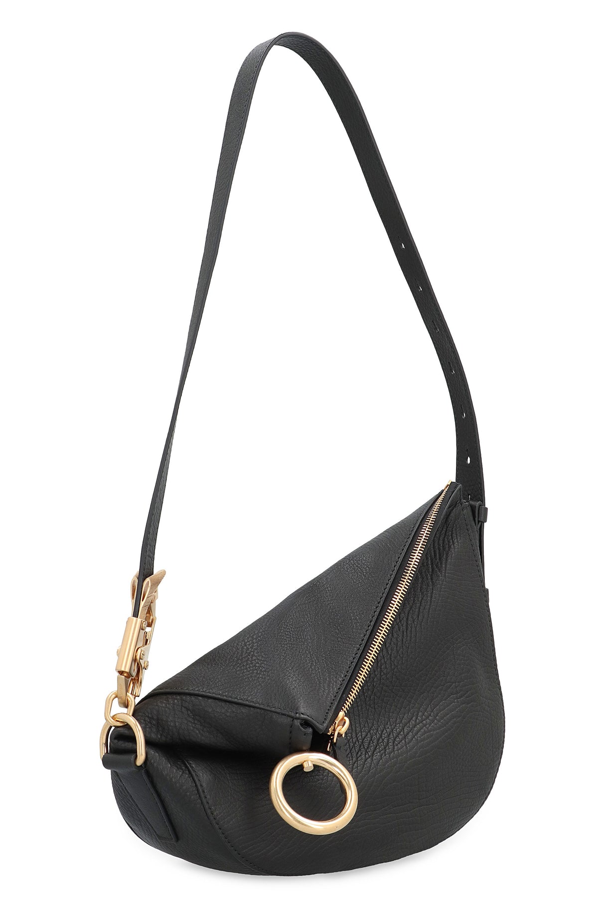 BURBERRY Black Leather Shoulder Handbag for Women - FW23