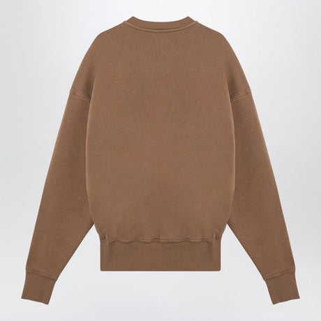 SAINT LAURENT Plush Cotton Crewneck Sweatshirt