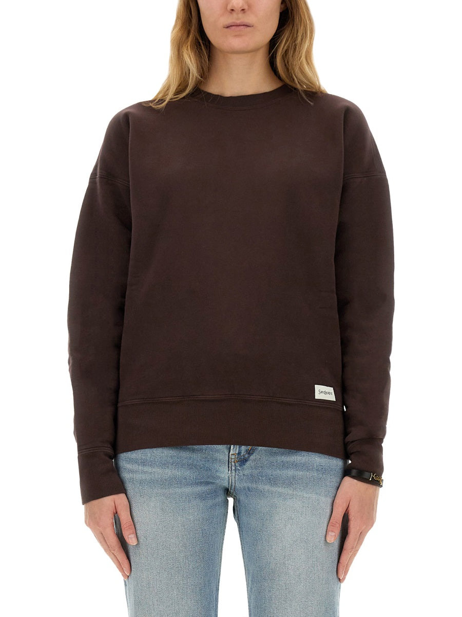 SAINT LAURENT Logo Sweatshirt - Women's Small