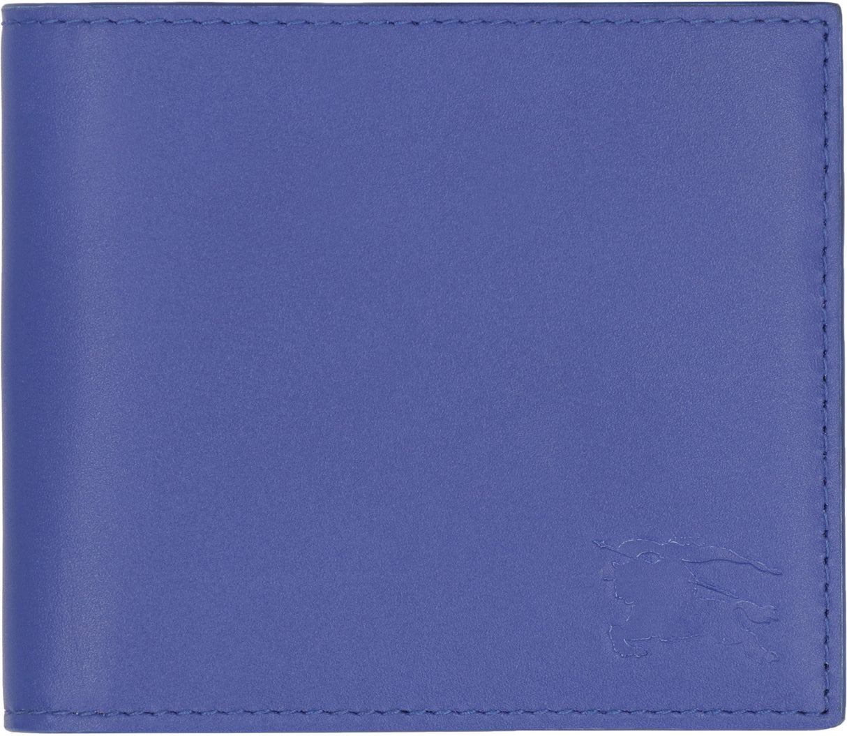 BURBERRY Blue Leather Flap-Over Wallet for Men - FW23 Collection