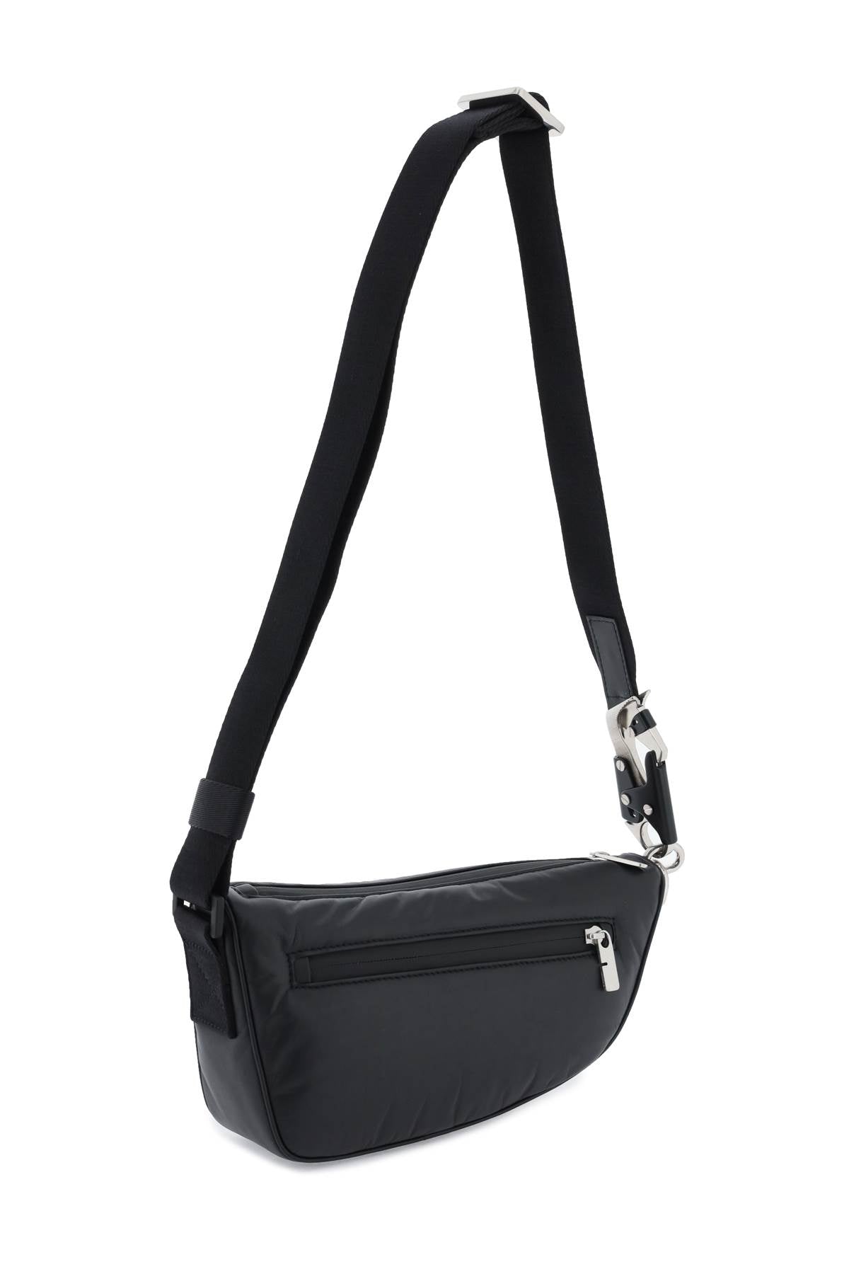 Túi đeo chéo Burberry Shield màu đen cho phụ nữ