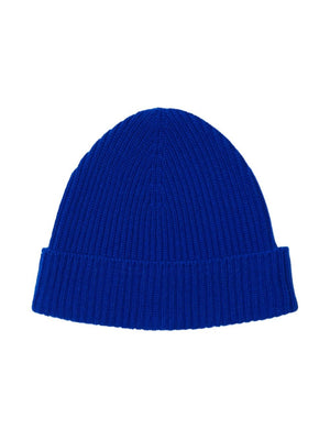 BURBERRY Equestrian Knight Cashmere Beanie for Women - Royal Blue SS24