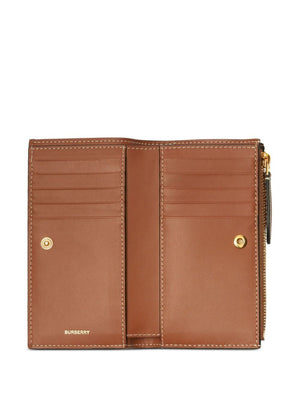 BURBERRY Classic Checkered Leather Cardholder for Men