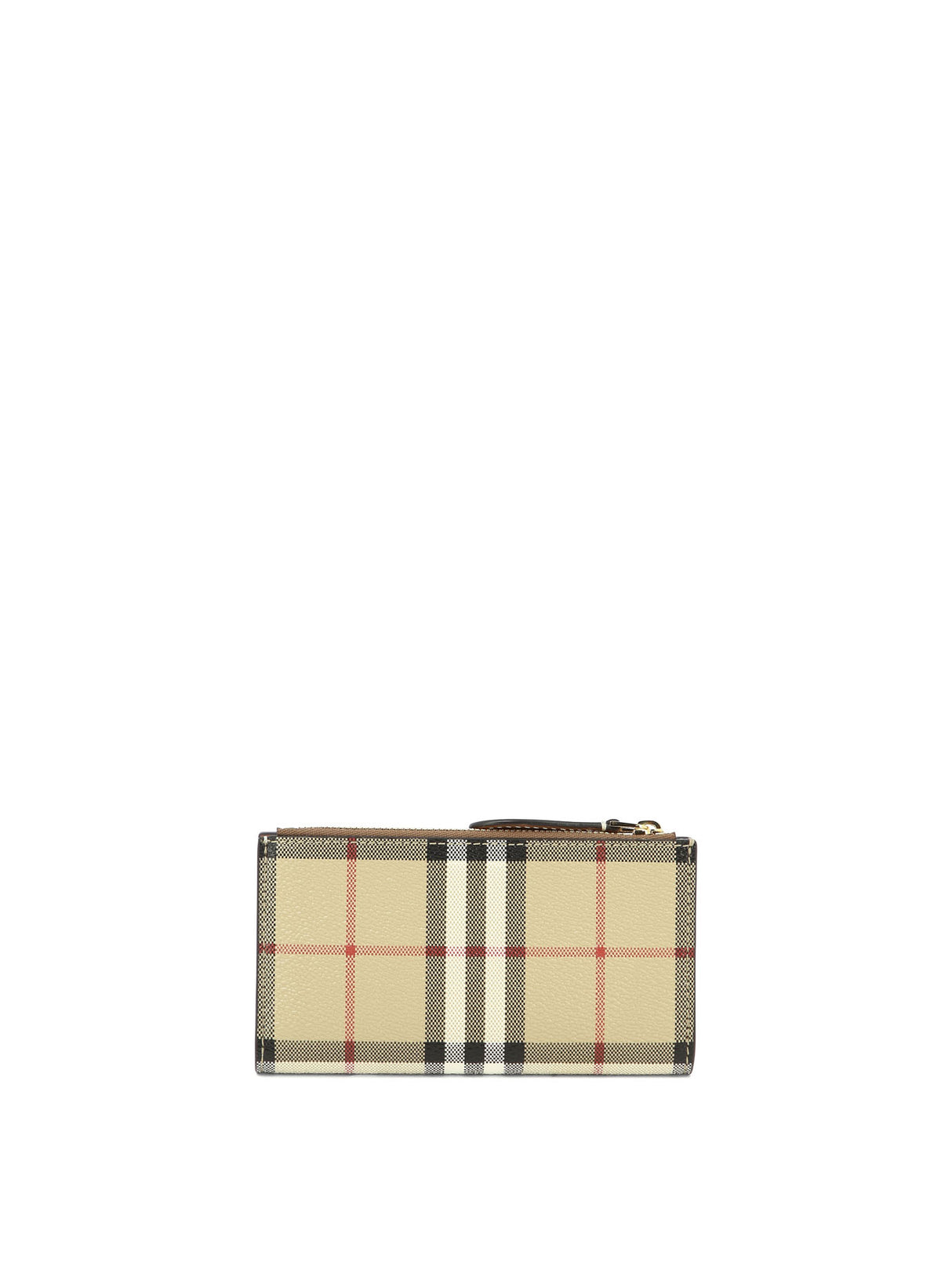 BURBERRY Classic Checkered Leather Cardholder for Men