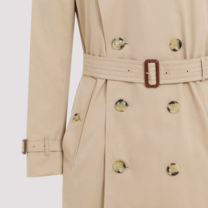 BURBERRY Beige Cotton Trench for Men - SS24 Collection