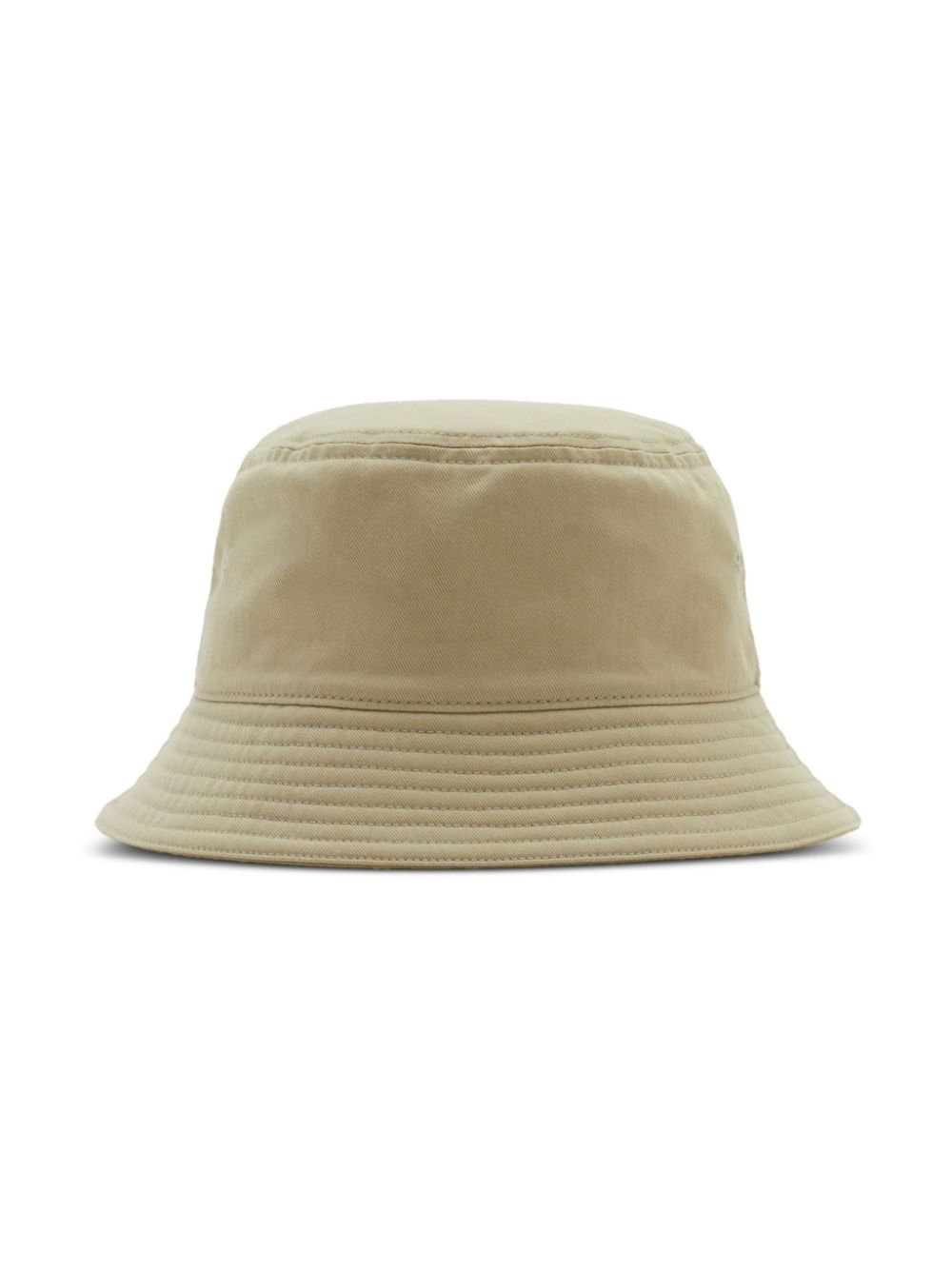 BURBERRY Embroidered Logo Hunter Green Bucket Hat for Women - SS24