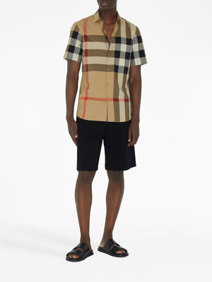 BURBERRY Classically Chic Checkered Men's Cotton Shirt for FW23