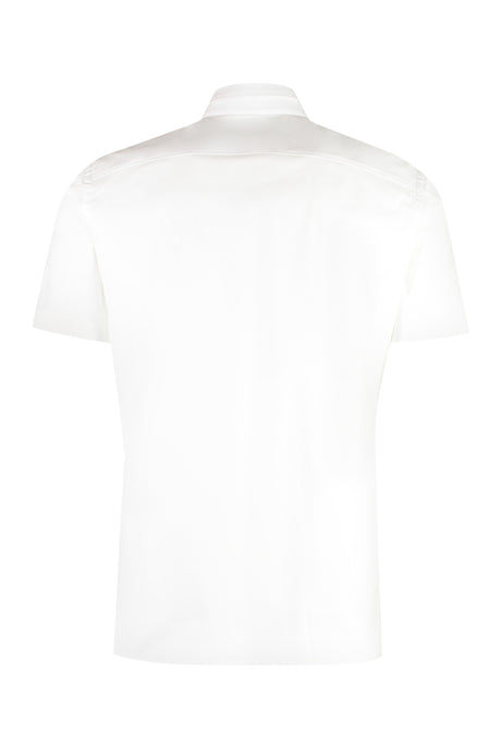 BURBERRY Men's Contemporary White Cotton Blend Tee