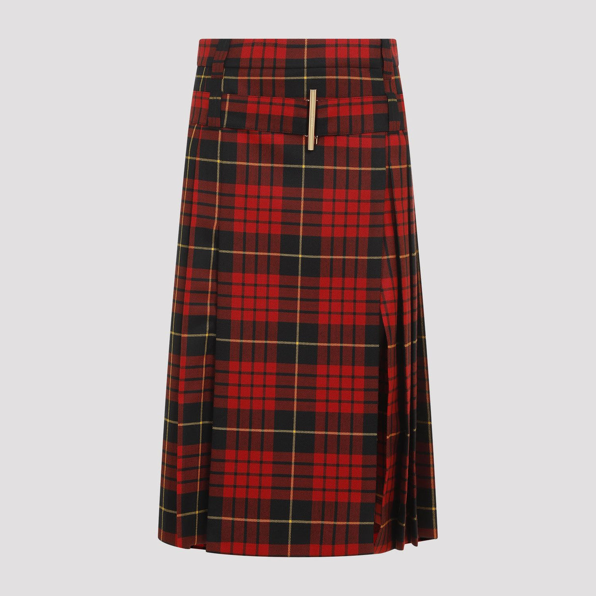 Chân Váy Mini Tartan Được Làm Từ Len