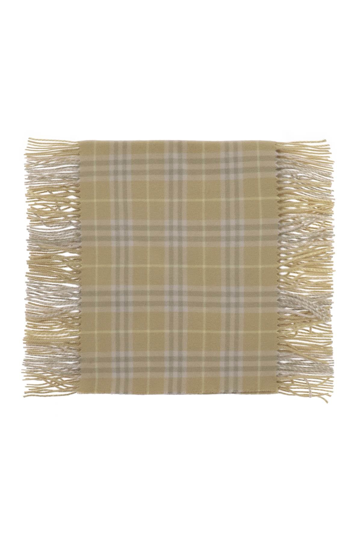 BURBERRY Luxurious Tan Cashmere Scarf for All Seasons