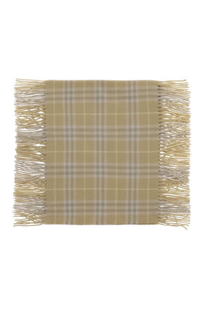 BURBERRY Luxurious Tan Cashmere Scarf for All Seasons