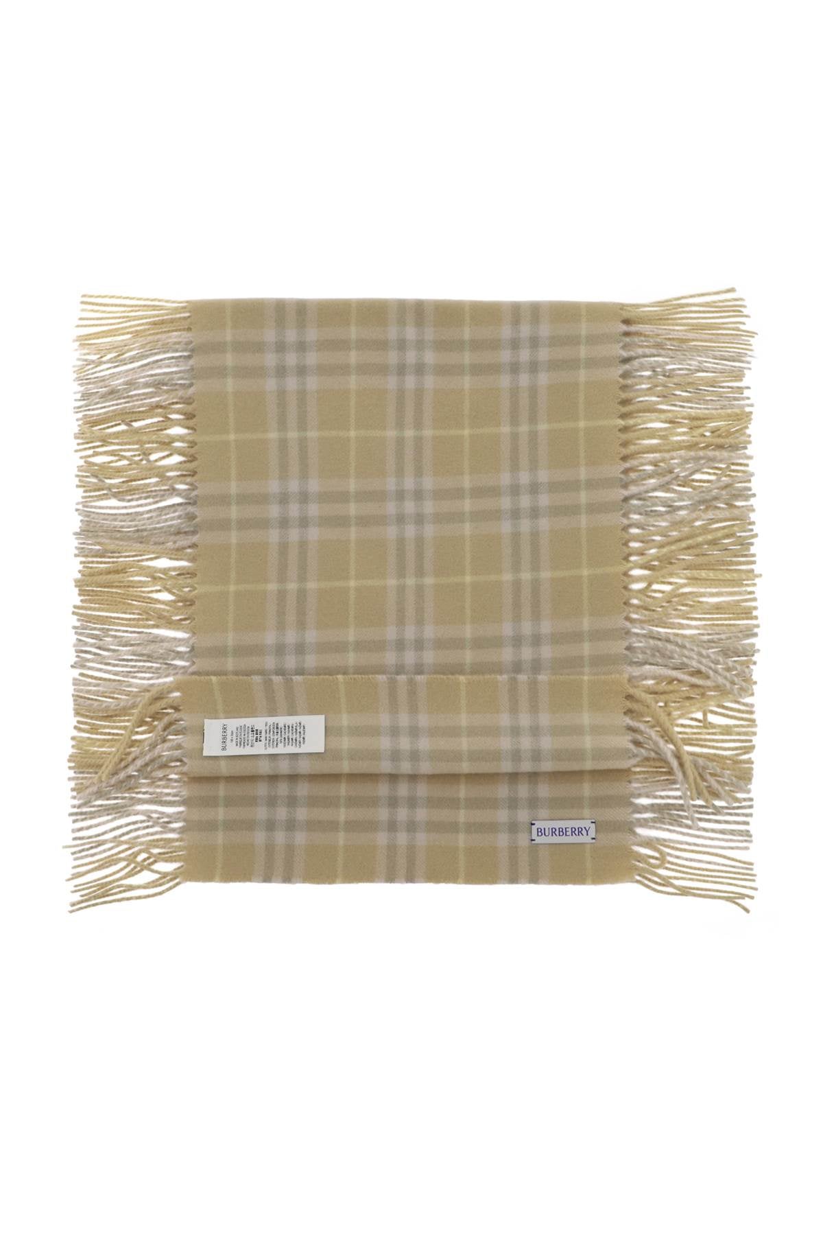 BURBERRY Luxurious Tan Cashmere Scarf for All Seasons