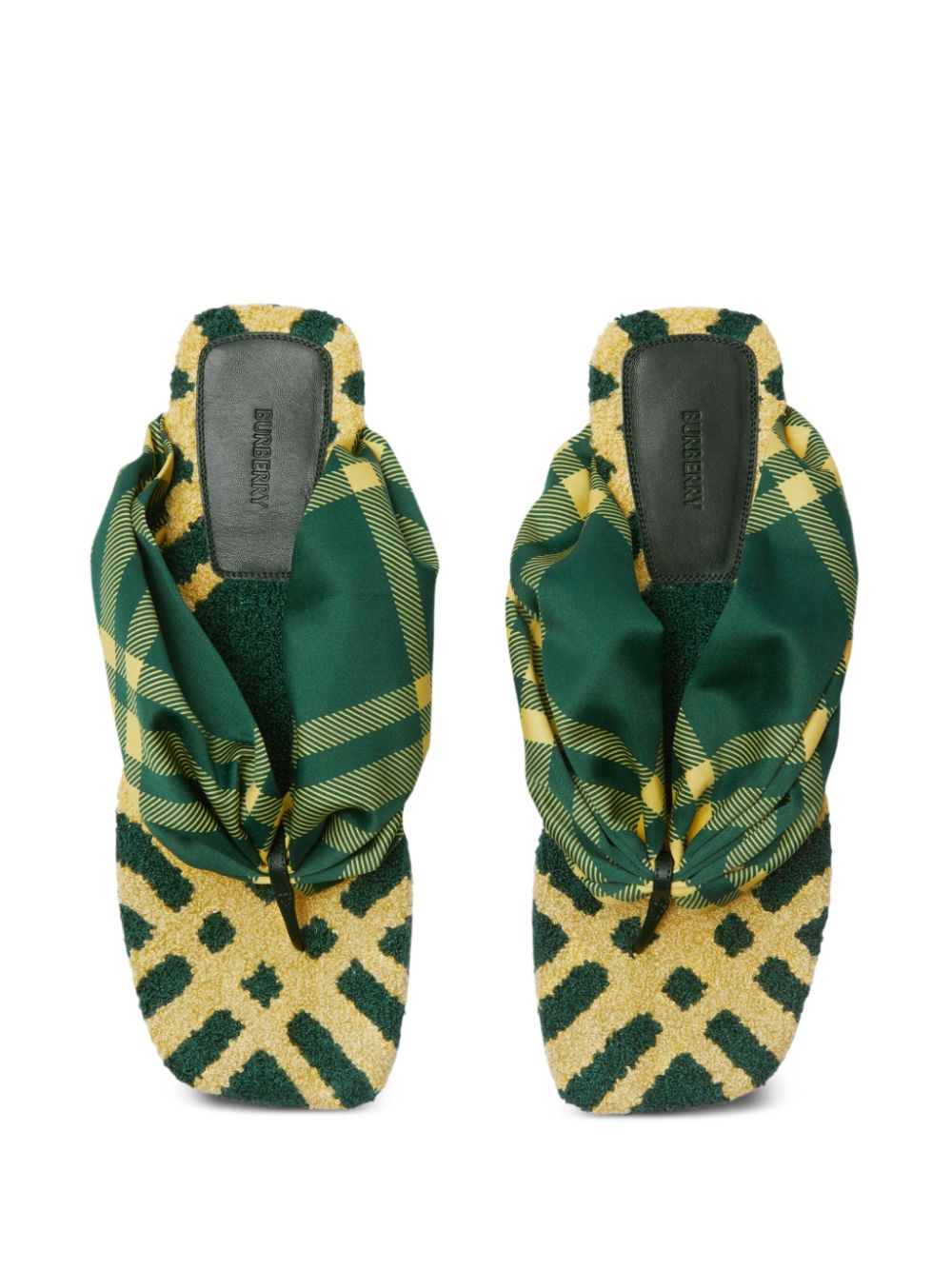 BURBERRY Trendy 24SS Green Women's Mule/Slippers for the Fashionable You