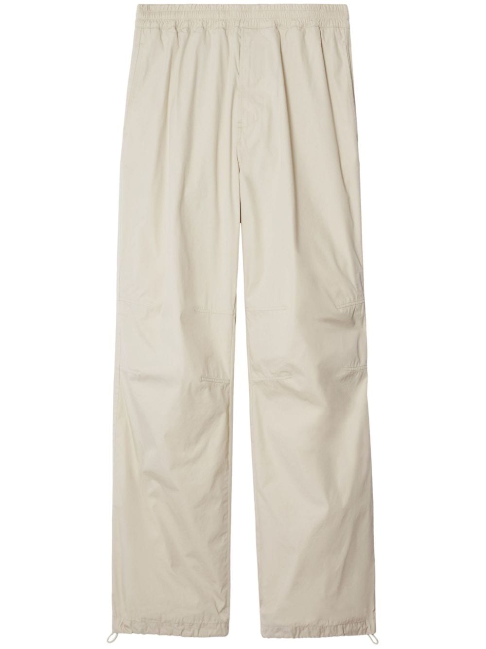 BURBERRY Men's Cream Twill Trousers for SS24