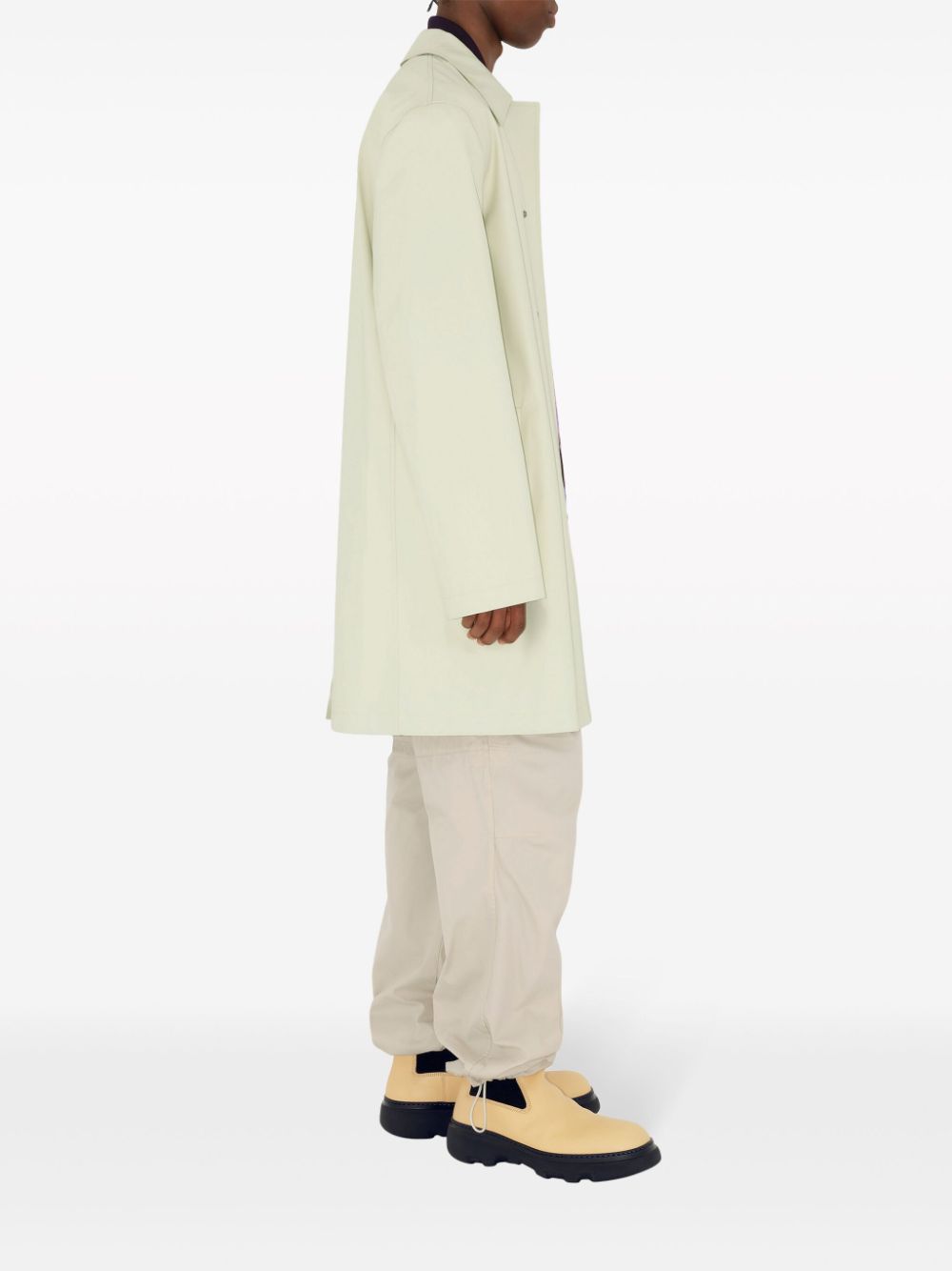 BURBERRY Men's Cream Twill Trousers for SS24