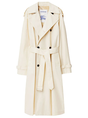 Áo khoác dài cotton màu be cho nữ - Bộ sưu tập SS24