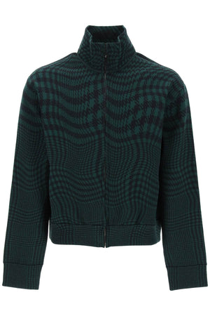 BURBERRY Men's Distorted Pied-of-Poule Sport Jacket for SS24