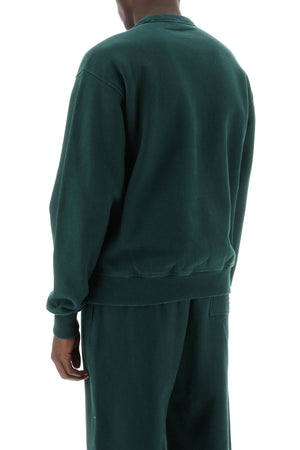 BURBERRY Green Oversized Crewneck Sweatshirt for Men - SS24 Collection