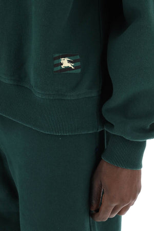 BURBERRY Green Oversized Crewneck Sweatshirt for Men - SS24 Collection