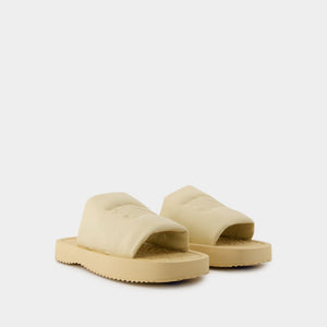 Sandal Da Cừu Xiêm Màu Nâu Đất Sang Trọng Cho Nữ - Bộ Sưu Tập SS24