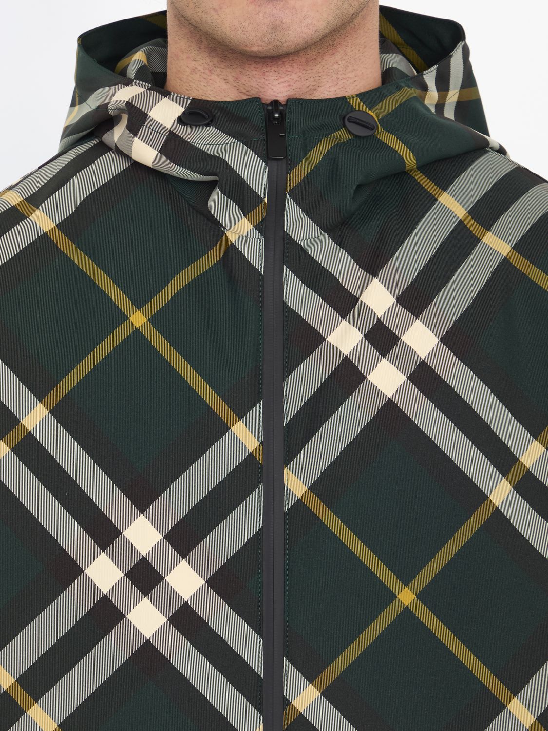 BURBERRY Green Polyester Men's Jacket for SS24