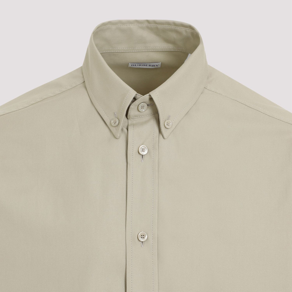 SS24 Green Cotton Men's Shirt by Burberry