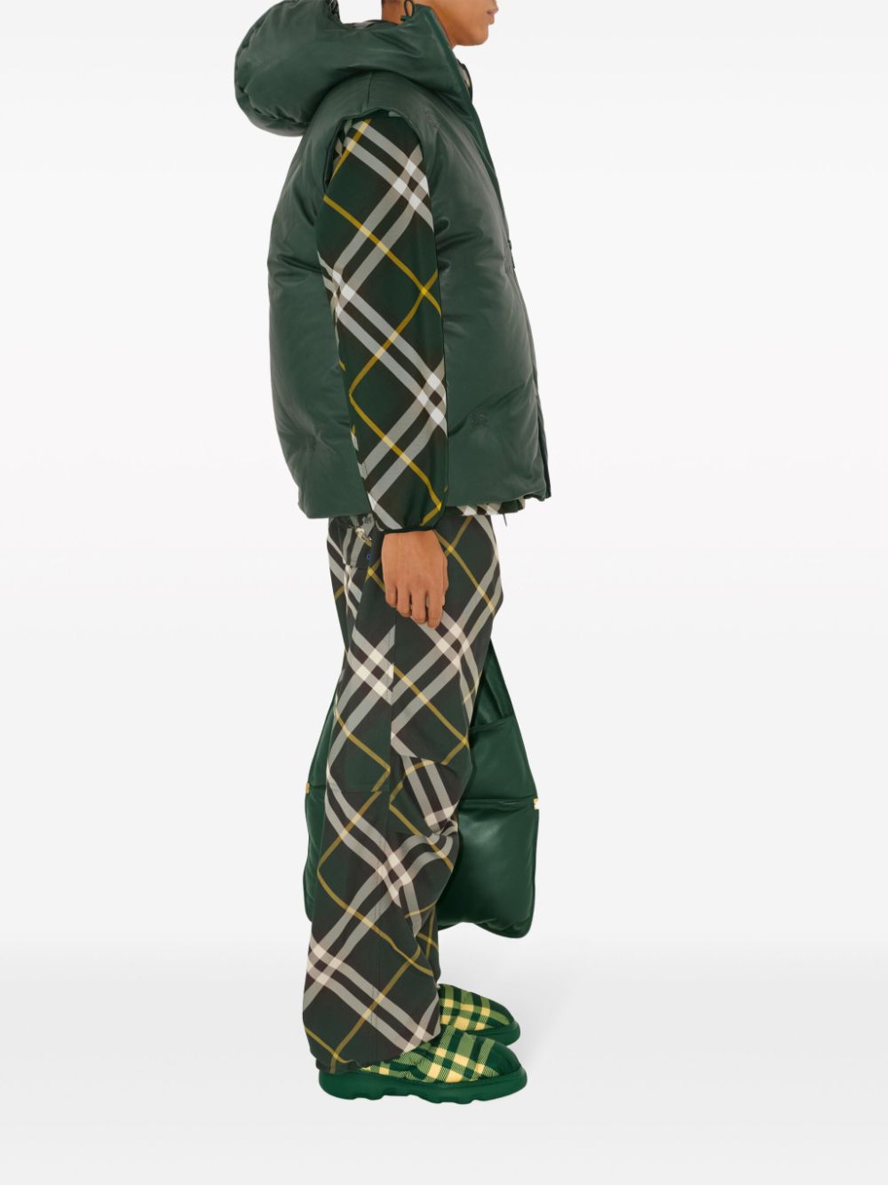 BURBERRY Classic Green Check Trousers